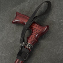 Black Stylish Leather Wrist Strap for Canes and Walking Sticks