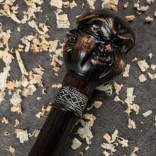 Buddha Walking Cane Sturdy Fully Carved Canes Sticks