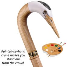 Crane Walking Cane, Hook Cane - Custom Length and Color