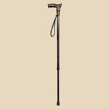Cool Carbon Adjustable Cane with Ergonomic Wooden Handle