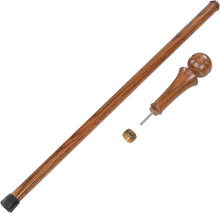 Fancy Knob Walking Stick Sturdy Wooden Cane - Custom Length & Color