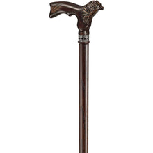 Bear Carved Wood Walking Cane - Custom Length and Color