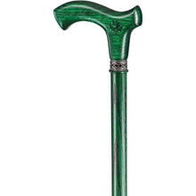 Irish Walking Cane for Men - Shamrock- Green Cane