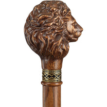 Carved Lion Walking Cane Sturdy Fully Carved Canes Sticks