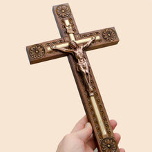 Unique Crucifix Wall Cross, Wooden Home Decor