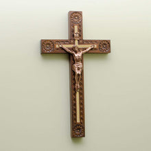 Unique Crucifix Wall Cross, Wooden Home Decor
