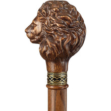 Carved Lion Walking Cane Sturdy Fully Carved Canes Sticks