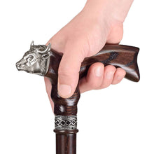 Bull Walking Cane, Custom Length & Color