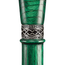 Irish Walking Cane for Men - Shamrock- Green Cane