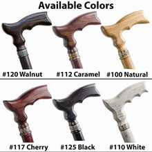 Fancy Knob Walking Stick Sturdy Wooden Cane - Custom Length & Color