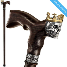 Skull King Walking Cane Custom Length and Color