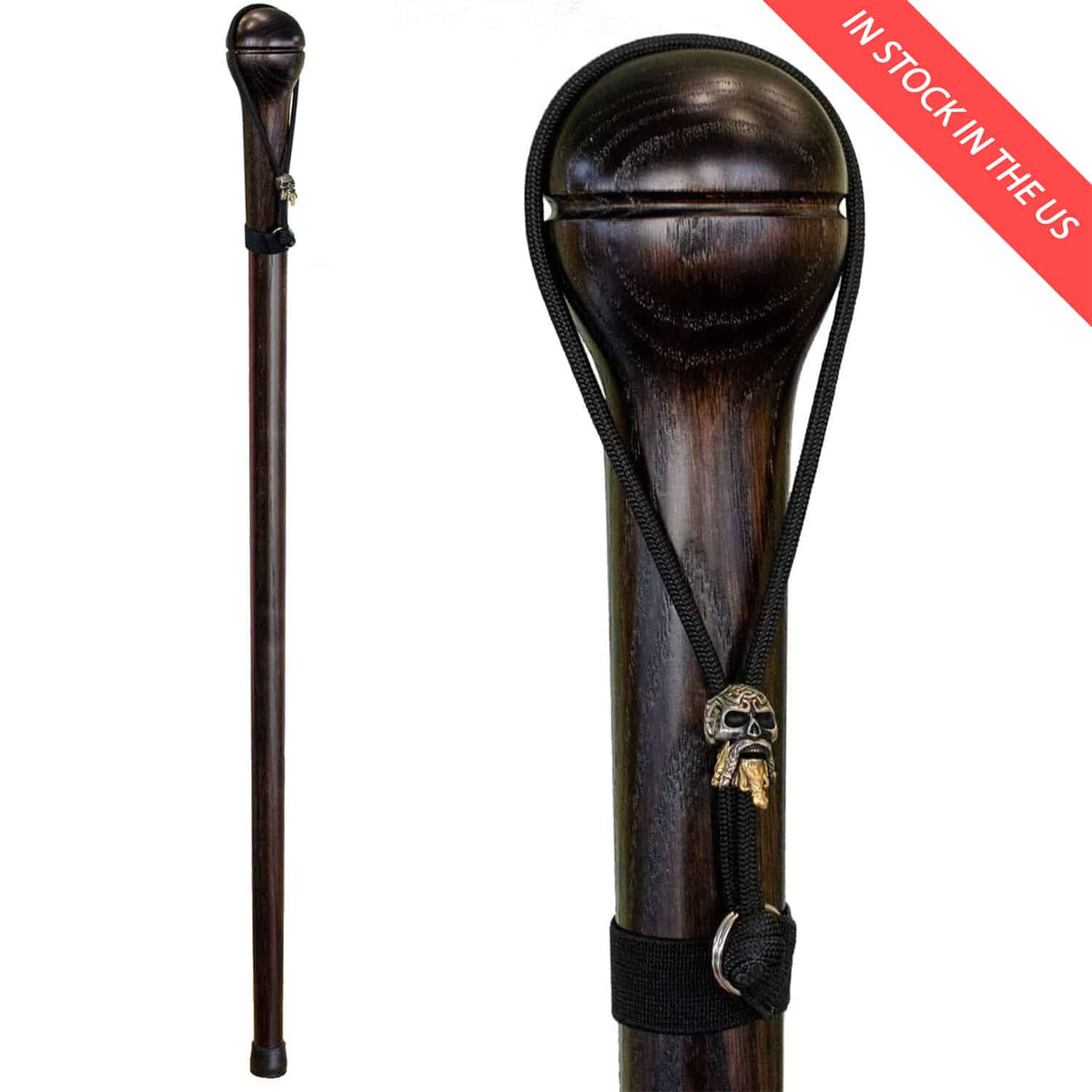 Handmade Wooden Walking Stick for 2024 Men - Fancy Solid Oak Wood Cane