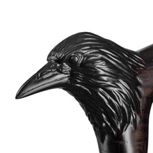 Carved Raven Walking Cane, Custom Length & Color