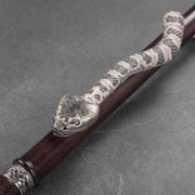 Hand-Painted Rattlesnake Cane - Custom Length and Color