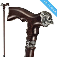 Predator #560443 - Unique Wooden Walking Cane, Natural Oak