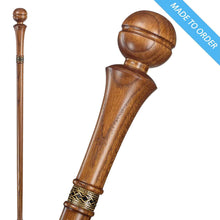 Fancy Knob Walking Stick Sturdy Wooden Cane - Custom Length & Color