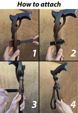 Stylish Leather Wrist Strap for Canes and Walking Sticks