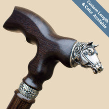 Horse Walking Cane - Custom Length and Color