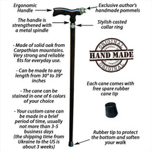 Bull Walking Cane - Custom Length and Color