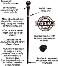 Planet Destroyer Walking Stick Custom Length and Color
