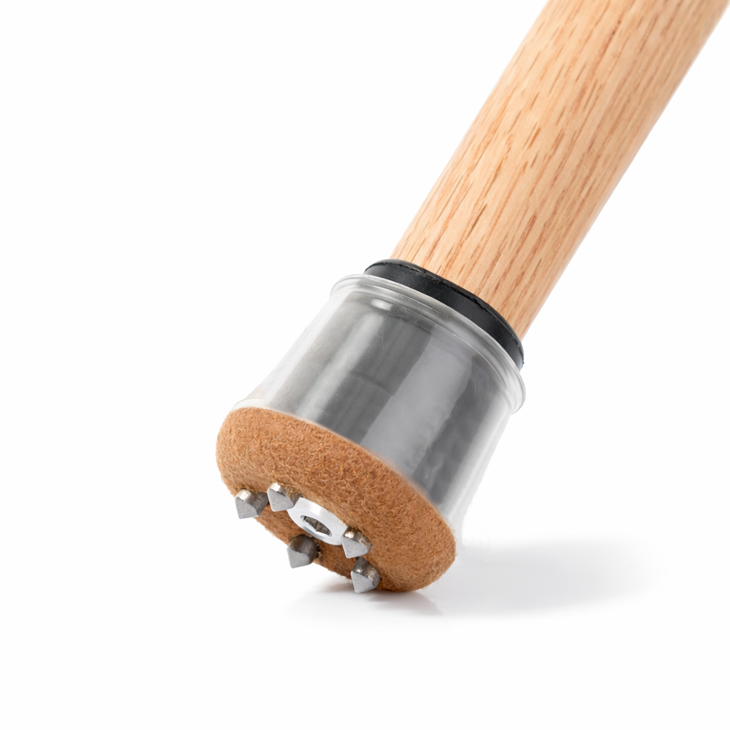 Pack of 1 - Asterom Ice Cane Tip Attachment - Winter Spikes for Canes and Walking Sticks