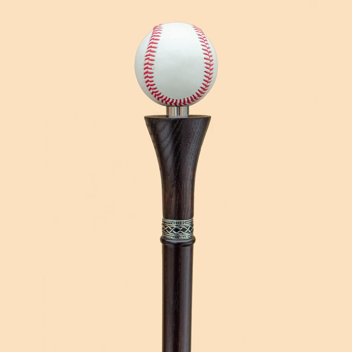 Baseball Walking Cane Sturdy Fully Carved Canes Sticks