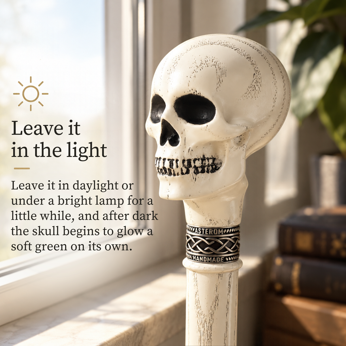 Glow in the Dark Skull Walking Stick, Cool Cane