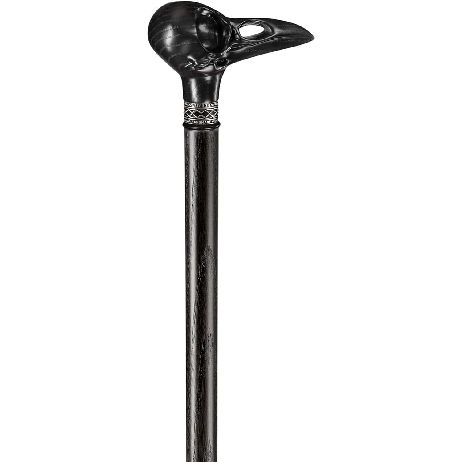 Raven Skull Walking Cane, Custom Length & Color