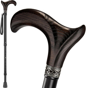 Telescopic Aluminum Walking Cane for Men and Women - Cool Adjustable Derby Can