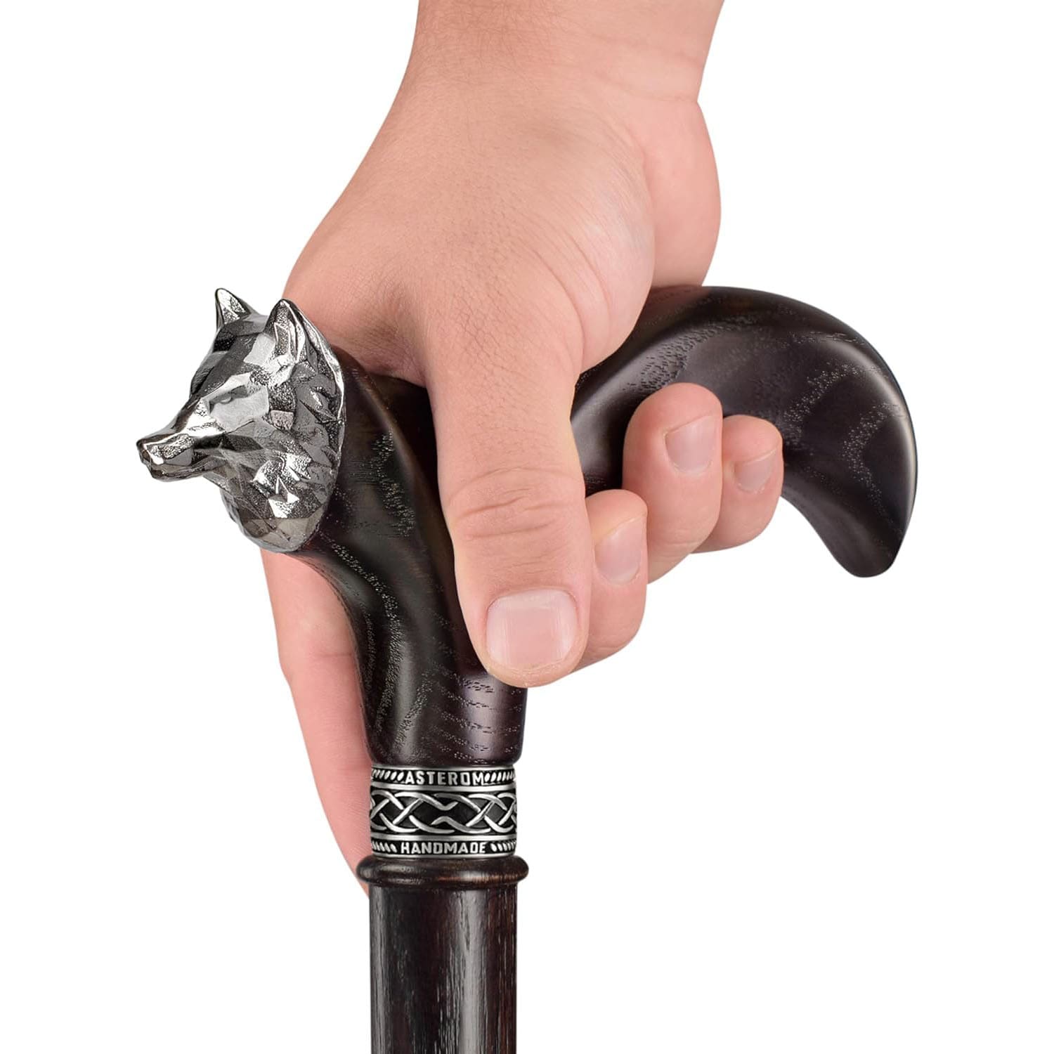 Fox Walking Cane - Custom Length & Color