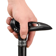 Raven Skull Walking Cane, Custom Length & Color