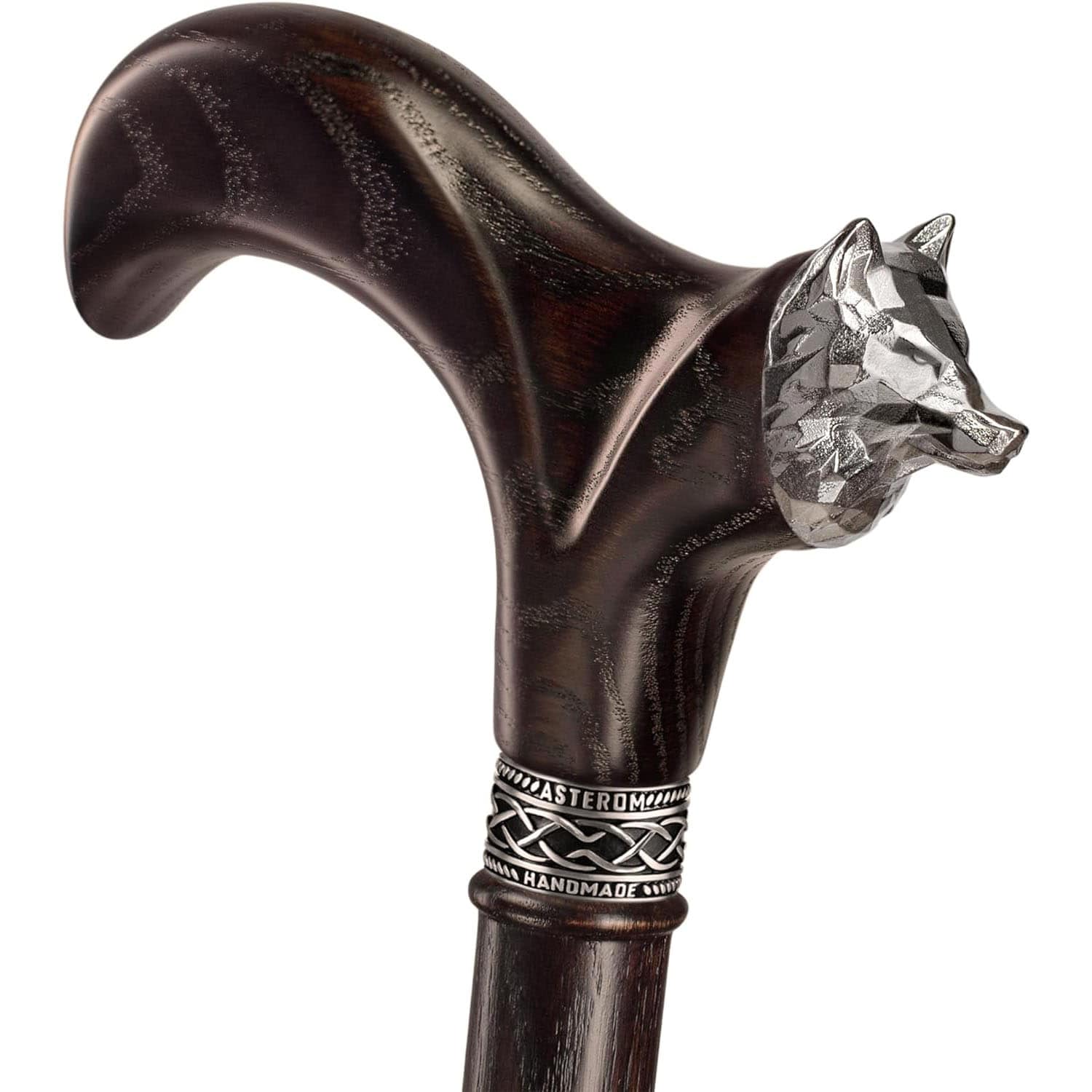 Fox Walking Cane - Custom Length & Color