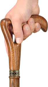 Asterom Wooden Walking Cane for Men and Women - Handcrafted, Unusual, Stylish - Walking Sticks and Canes Fashionable