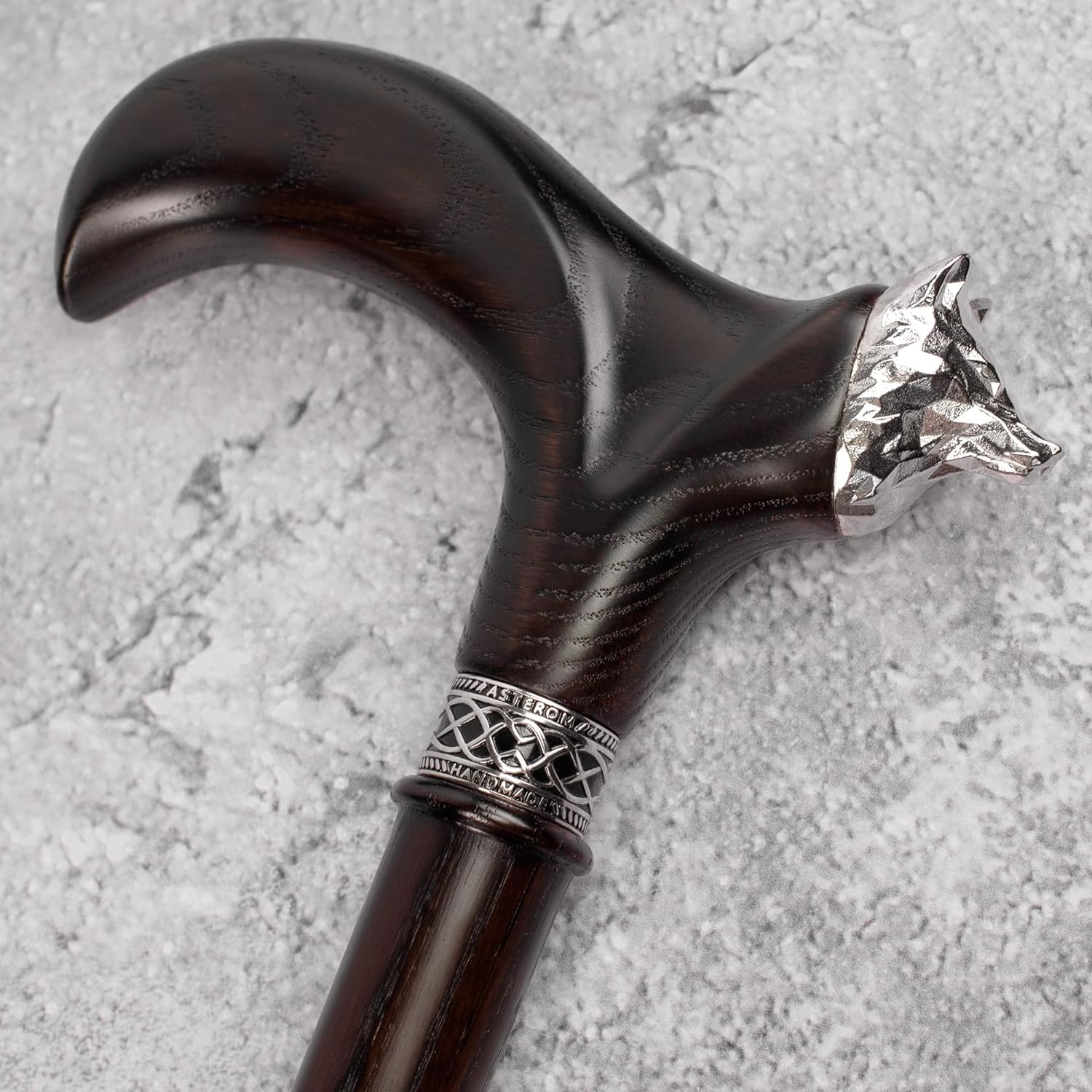 Fox Walking Cane - Custom Length & Color