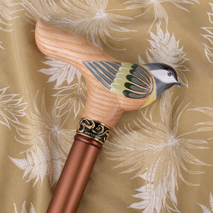 Hand-Painted Birdie Walking Cane for Women
