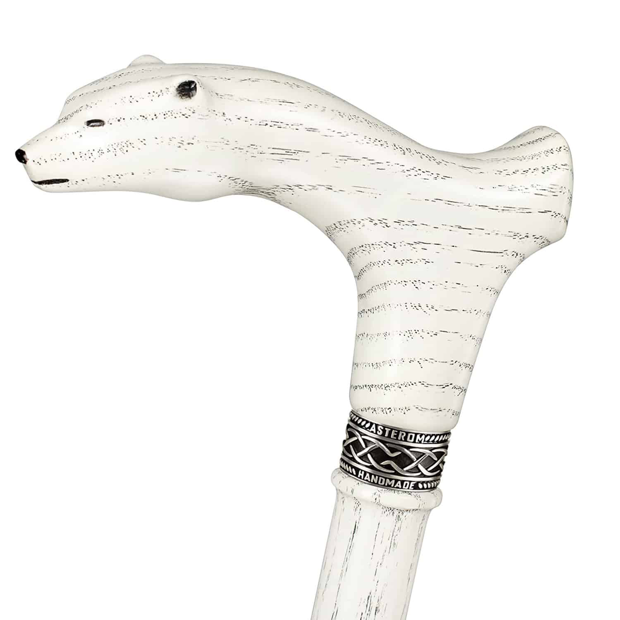 Polar Bear Walking Cane, Custom Length