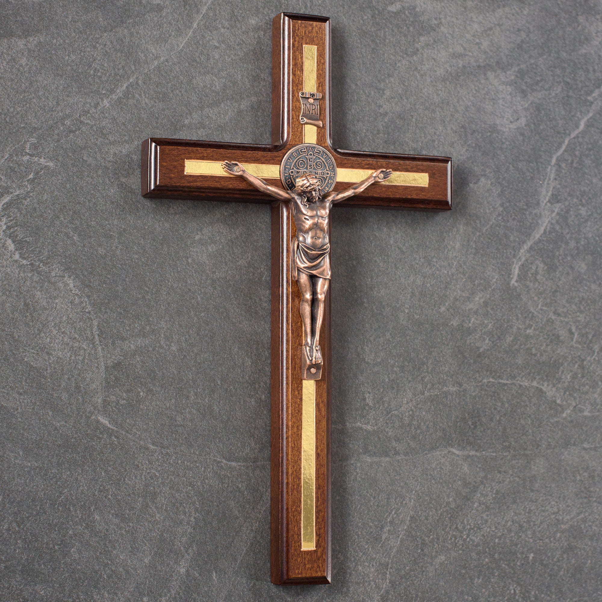 Handmade St Benedict Crucifix Wall Cross