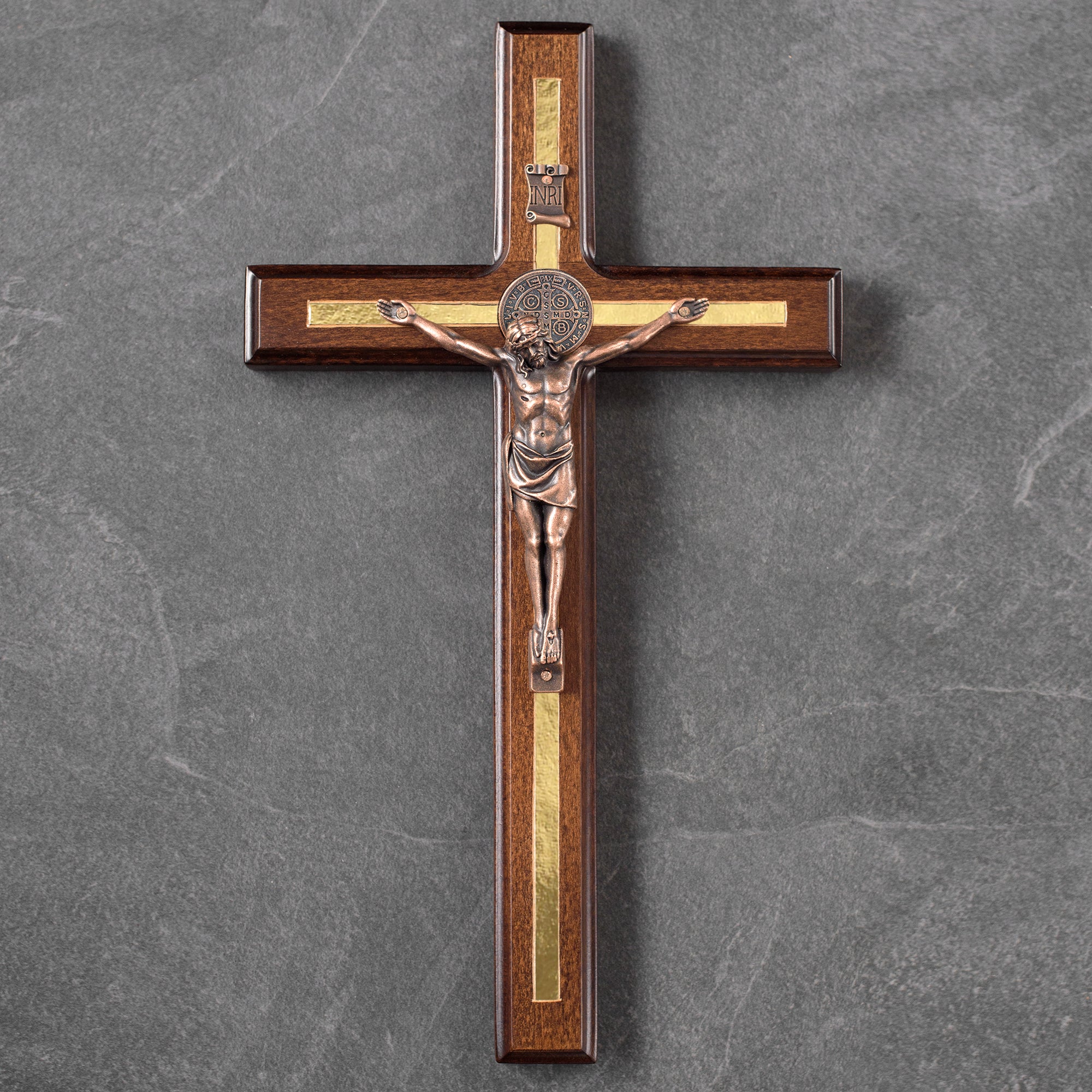 Handmade St Benedict Crucifix Wall Cross