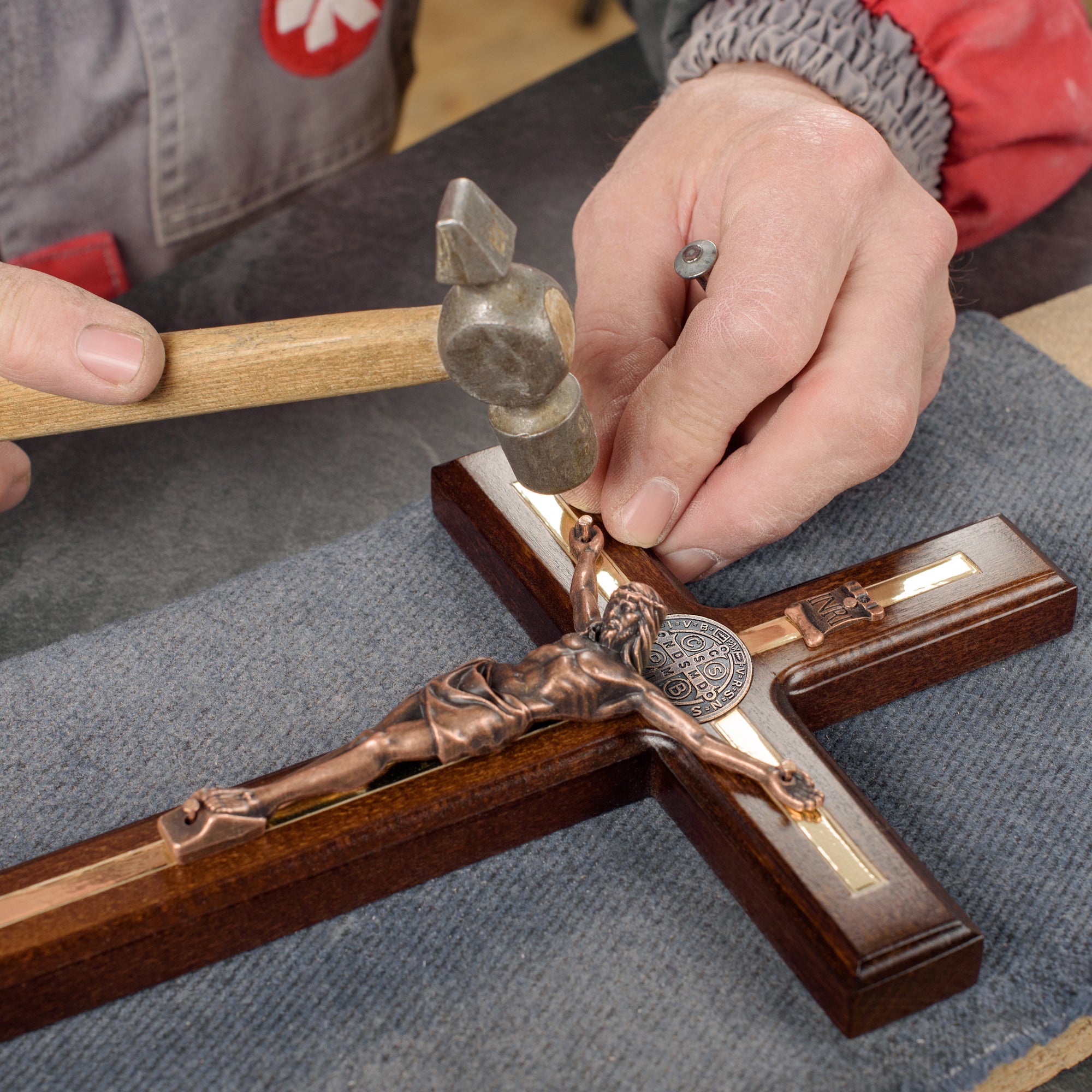 Handmade St Benedict Crucifix Wall Cross