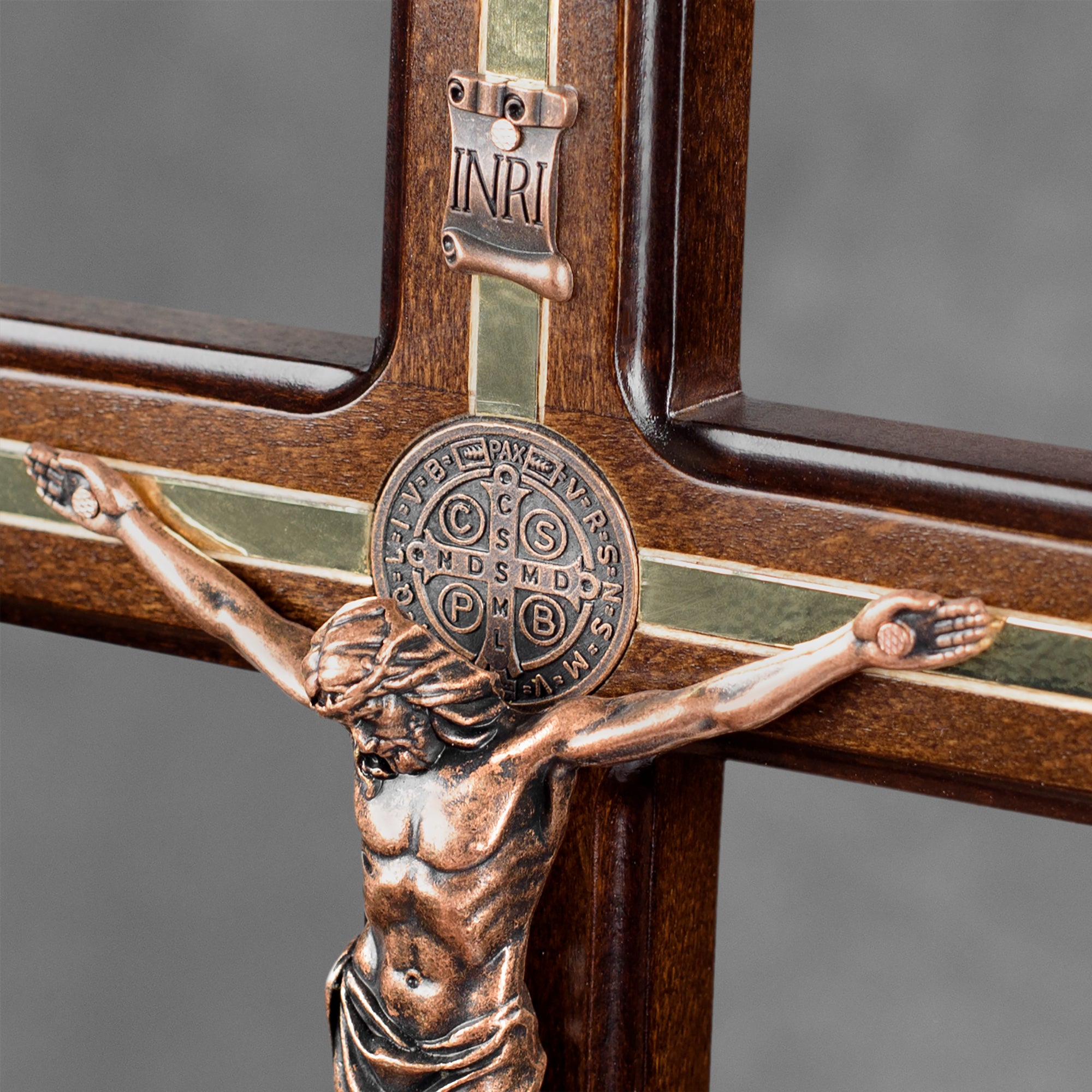 Handmade St Benedict Crucifix Wall Cross
