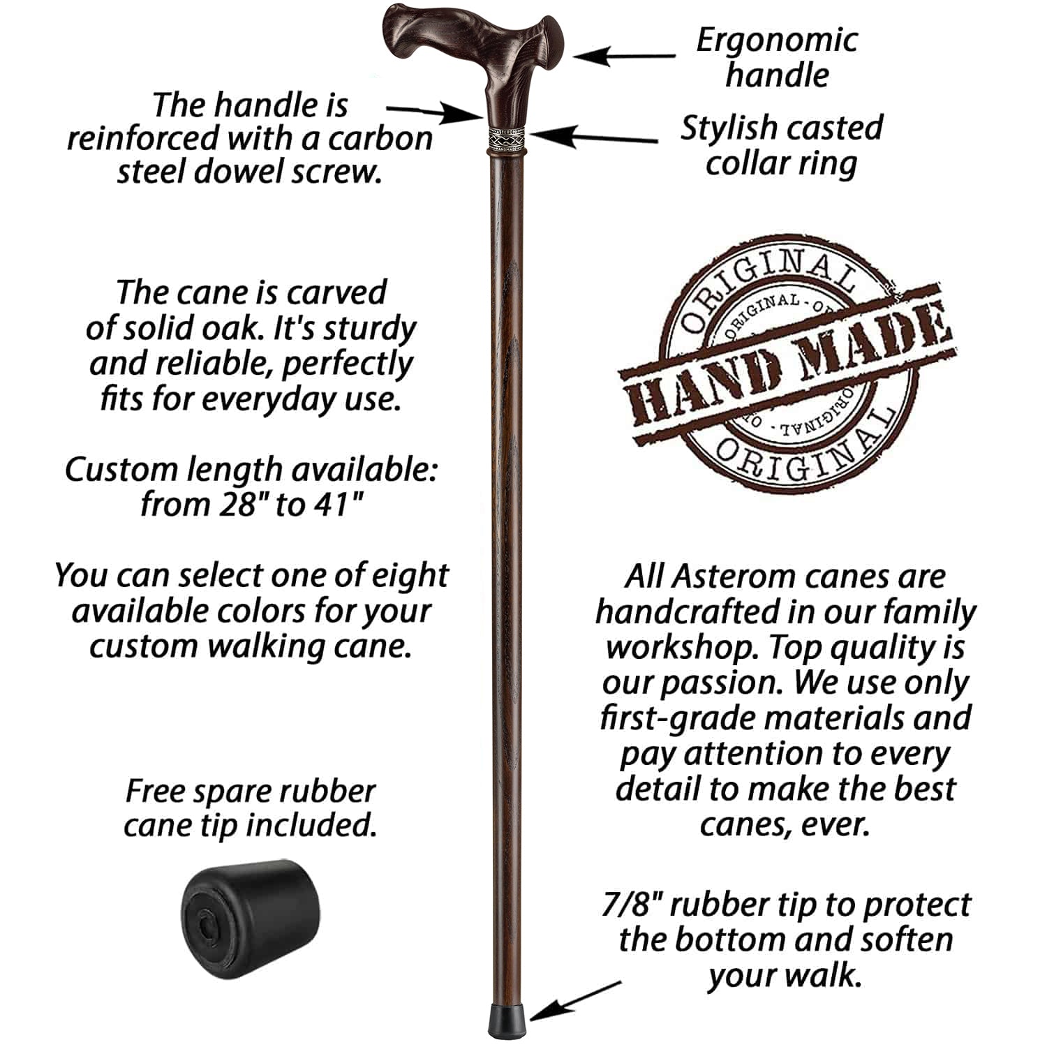 Vesper Cane - Custom Length and Color