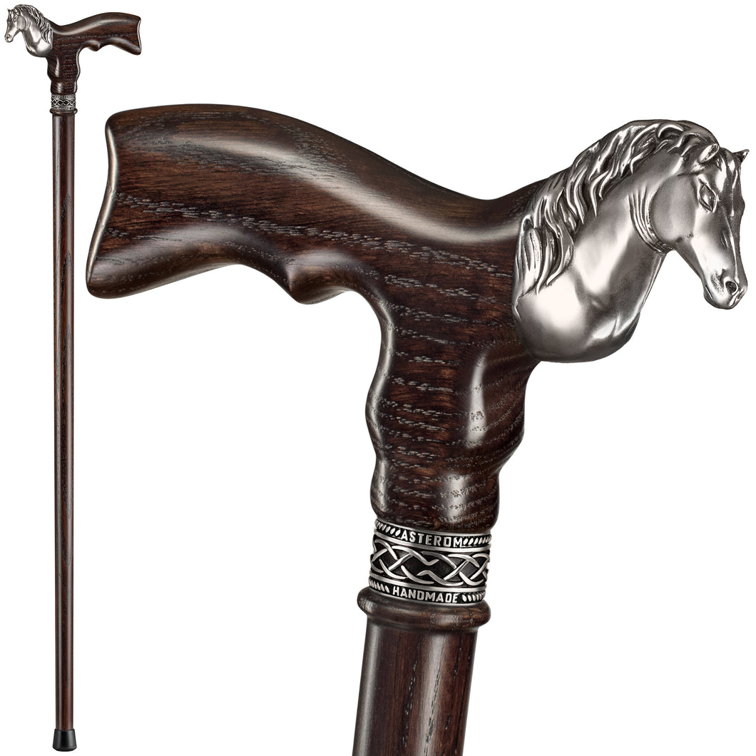 Custom Handmade Horse Walking Cane for Men and Women