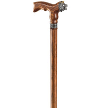 Unique Lion King Wooden Walking Cane for Men