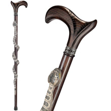 Hand-Painted Rattlesnake Cane - Custom Length and Color