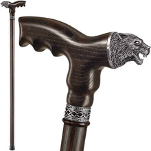 Wolf Walking Cane, Custom Length & Color