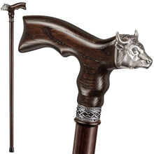 Bull Walking Cane, Custom Length & Color