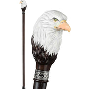 Hand-Painted Bald Eagle Knob Cane- Custom Length
