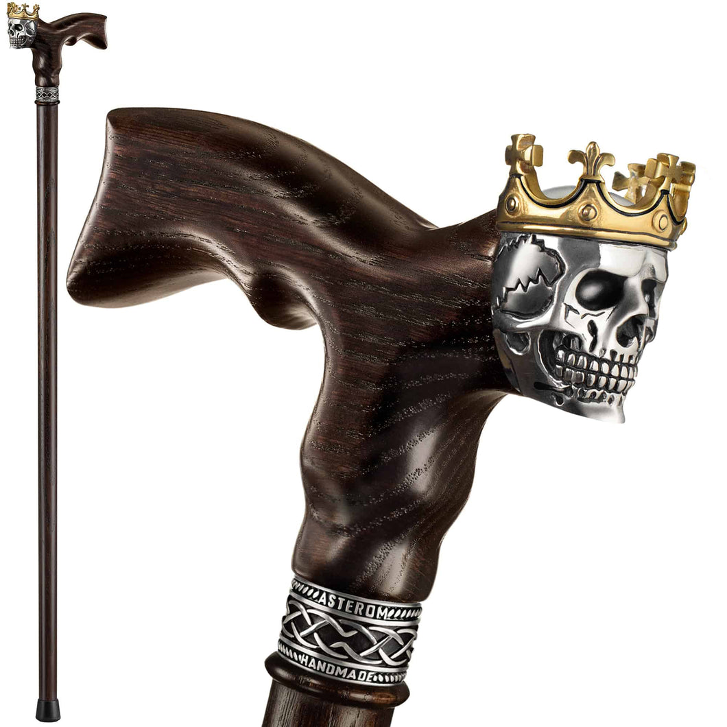 Skull King Walking Cane Custom Length and Color