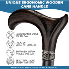 Telescopic Aluminum Walking Cane for Men and Women - Cool Adjustable Derby Can