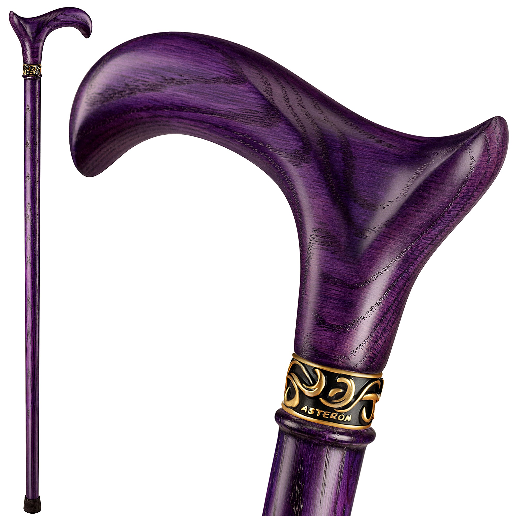 Cool Ergonomic Wooden Cane for Men & Women